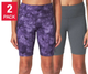 MONDETTA 2PACK T/S 7/8 DE NIÑA LICRAS CORTAS MORADA/GRIS TALLA S (7/8)
