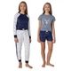 BCBG GIRLS YUTH 4-PIECE SLEEPSET PEACOAT L (14/16)