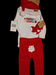 LILA & JACK CONJUNTO NAVIDEÑO T/6-9M DE 4 PIEZAS PARA BB COLOR BLANCO CON ROJO TALLA 6-9MESES