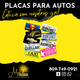 PLACAS PARA AUTOS