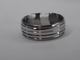 ANILLO EN ACERO ARO DE MATRIMONIO 4 CANALES 8X1MM ANA000119