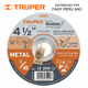 Disco de corte 4" 1/2 TRUPER