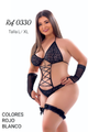 0330 Conjunto Liguero Encaje Talla Plus Zafarí