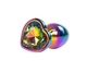 Plug Anal Solari Corazon Camtoyz Onix Color Traslucido