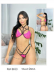 0653 Conjunto Top Tira Bicolor Zafarí