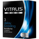 Condón Vitalis Delay Cooling Retardante y Sensación Fría x 3 unidades