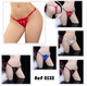 0132 Panty Encaje Moño Delantero Zafarí