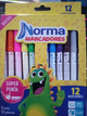 MARCADOR NOR 12COL LAVABLE