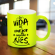 TAZA AMARILLO NEON