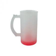 JARRA DE CRISTAL MATE ROJA