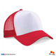 GORRA  DE MAYA ROJA FRENTE BLANCO