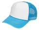 GORRA DE MALLA AZUL CLARO FRENTE BLANCO