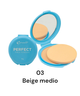 POLVO COMPACTO-10G Perfect Face D'HERMOSA   #03 MEDIO