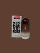 PERFUME FEMENINO MINIATURA 212 ( IMITACIÓN)  MARRON - 30ML