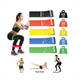 KIT JUEGO DE BANDA ELÁSTICAS PARA DEPORTE PARA YOGA - PILATES , EJERCICIO Y FITNESS  CONTIENE 5 BANDAS RESISTENTE DE LÁTEX PURO