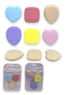 SET POMOS X 3 TONOS Y FORMAS VARIADAS REF MDH-041