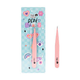 pinza recta trendy rosada