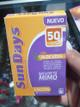 Protector solar sun days 50 fps