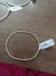 Pulseira prata bracelete argola fina