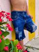 T:2 Bermuda jeans infantil Rasgada pimpim top @
