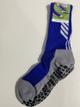 Meia antiderrapante Azul 4 listra long @
