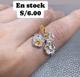 Anillo flor amarillo