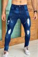 N:44 Calça / jeans Rasgada Pintada