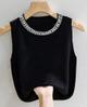 Blusa Perlas Sin Mangas