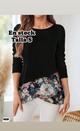 Blusa negra, talla S