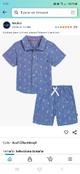 BBNIÑO-Camisa y short azul Nautica talla 3/6m