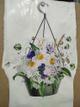 061 vinilo plantas colgantes flores