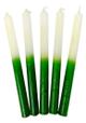 VELAS BLANCO-VERDE