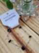 Pulsera Acero piedras negras NB1834