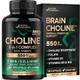 Choline 550mg + D3 + B6 + B12 + Ácido Fólico 120 Cápsulas