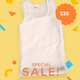 NIÑO CAMISETA T.6 ROMBO BLANCO