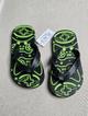 Chinelas Place negras con verde talla 12-13