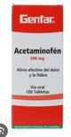 ACETAMINOFEN X 500MG GENFAR TABLETAS