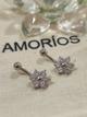 Ombligo Forma Flor Multistrass 732