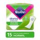 Protectores diarios nosotras por paquete x 15und