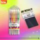 Boligrafo BRW en gel neon mas notas adhesivas negras