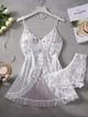 Baby Doll de encaje y cachetero LEN158SBL
