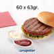 HAMB CARNE GRUPOLAR 60u x 63gr.