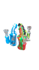 Mini bong de silicone com vidro 11cm