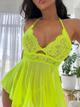 Baby Doll Neon con tanga LEN01SVD