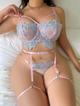 Set Floreado rosa/azul curvy072XL