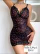 Vestido negro de Corazones Rosa LEN30LNG