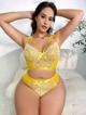 Set Bordado amarillo CURVY081XLAM