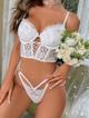 Coordinado Bustier con tanga Blanco LEN89LBL