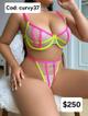 Set de lenceria neón  curvy371XL