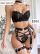 Set Negro con cadena LEN120UNING